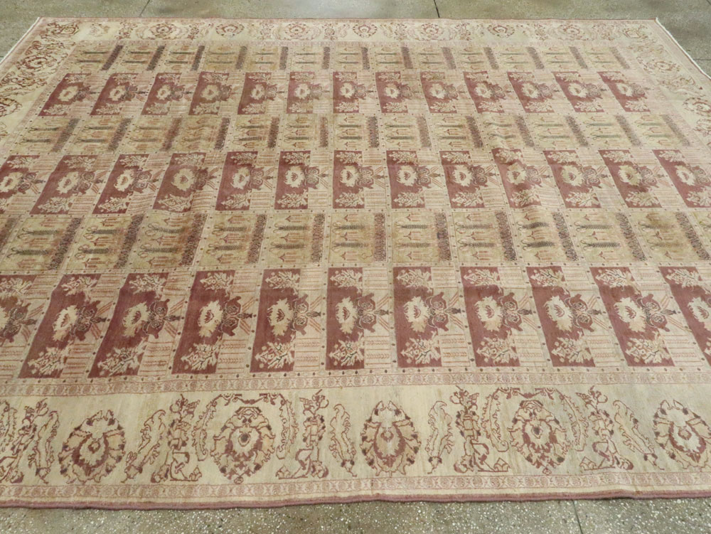 Antique Persian Dorokhsh Carpet, No.9152 - Staging