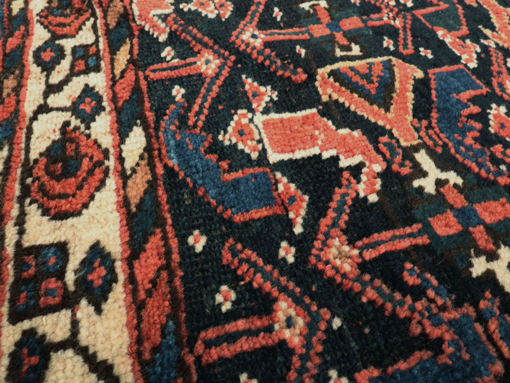 Antique Persian Afshar Rug, No.9178 - Staging