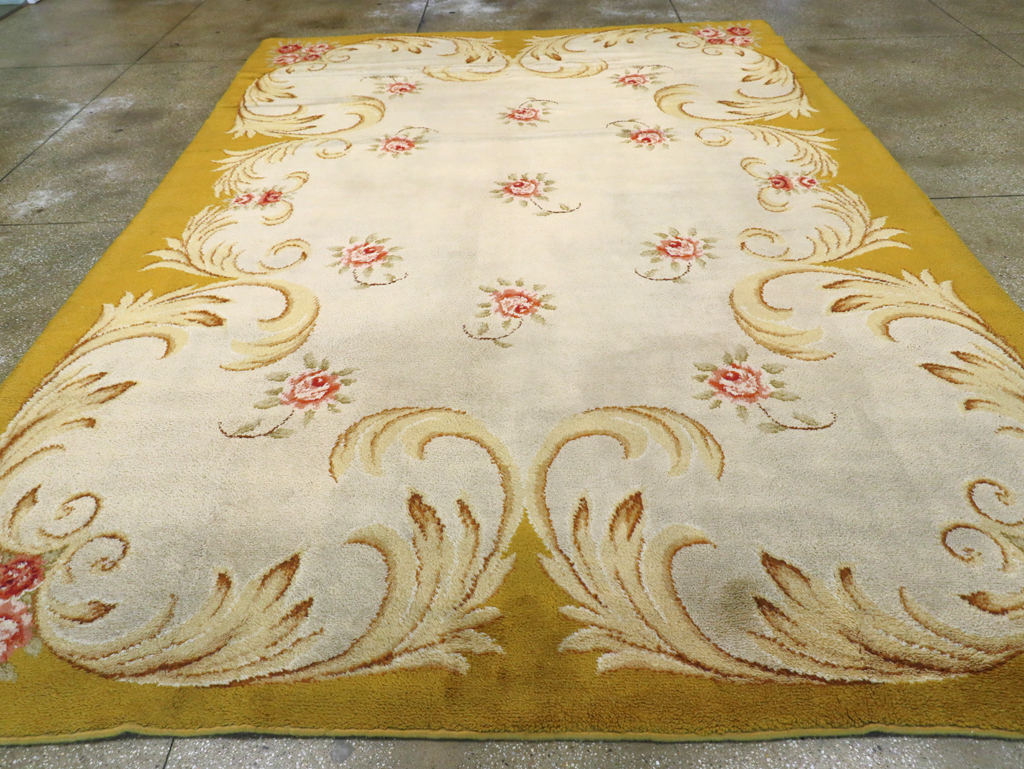 Vintage European Savonnerie Carpet, No.9212 - Staging