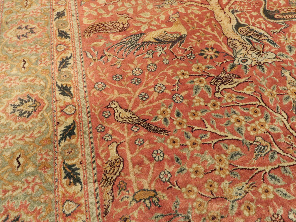 Antique Turkish Sivas Pictorial Rug, No.9222 - Staging