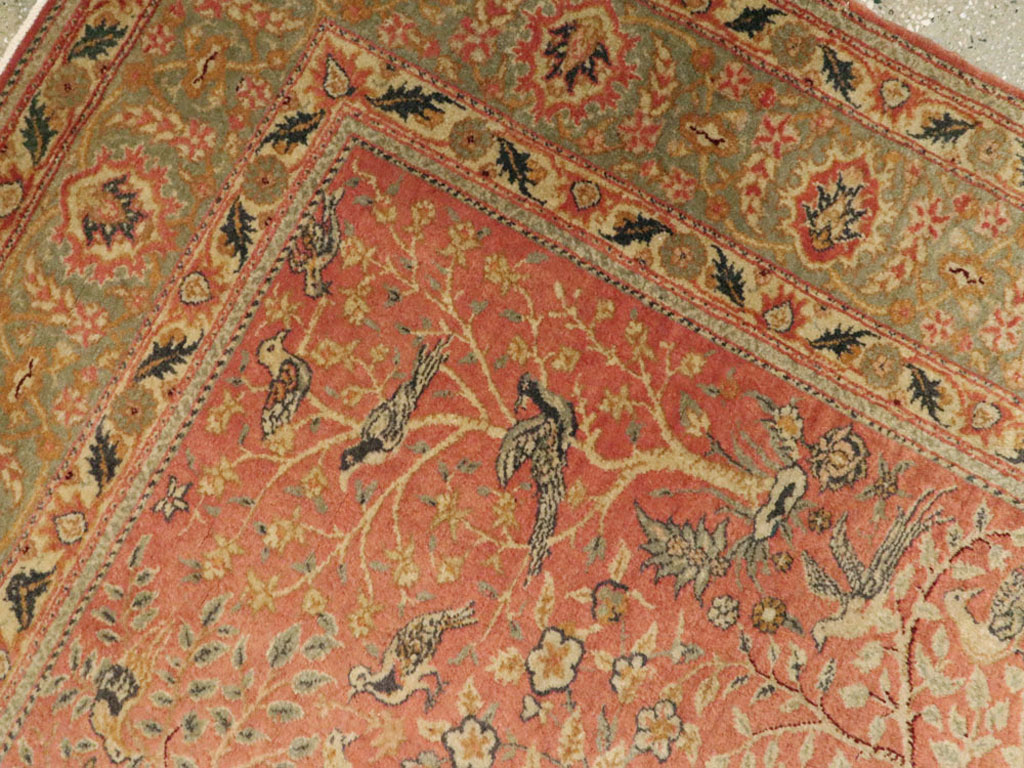 Antique Turkish Sivas Pictorial Rug, No.9222 - Staging