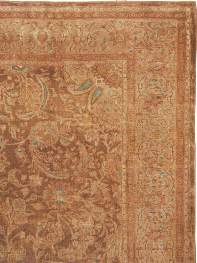 Vintage Persian Kashan Carpet, No.9231 - Staging