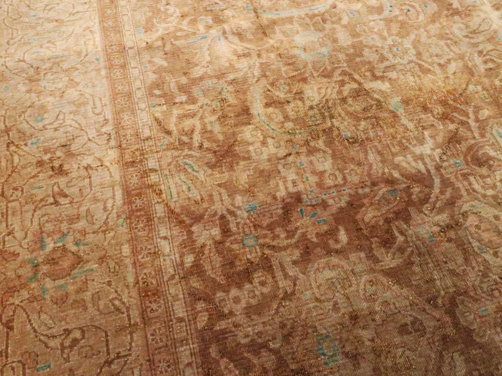 Vintage Persian Kashan Carpet, No.9231 - Staging