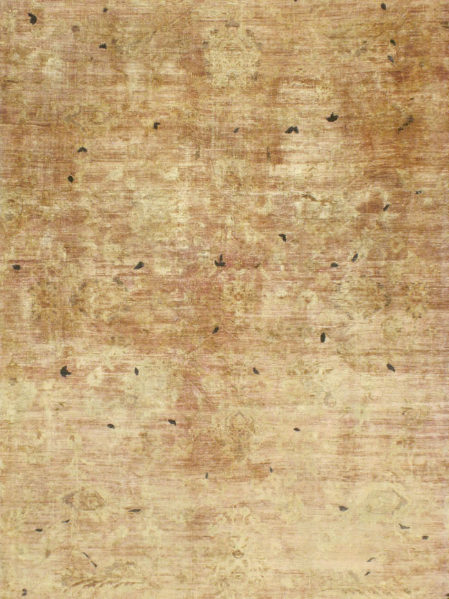 Antique Persian Kashan Rug, No.9236 - Staging