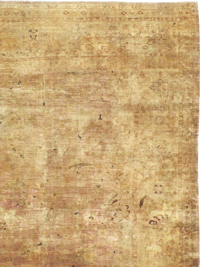 Antique Persian Kashan Rug, No.9236 - Staging