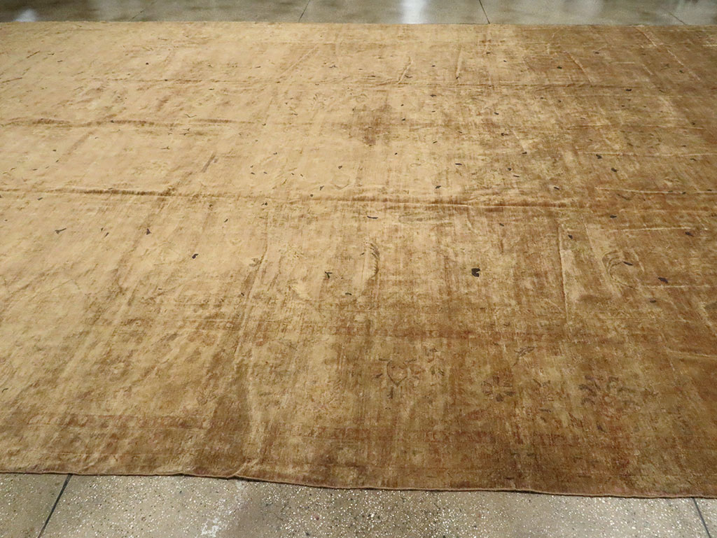 Antique Persian Kashan Rug, No.9236 - Staging