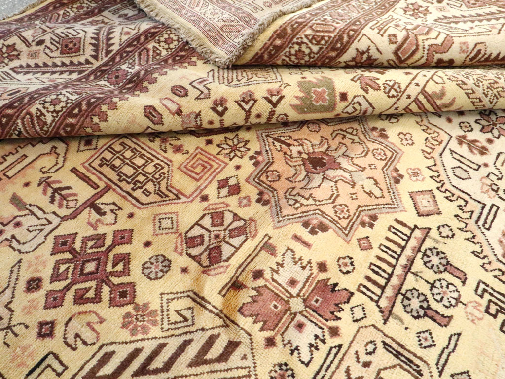 Vintage Persian Tabriz Carpet, No.9259 - Staging