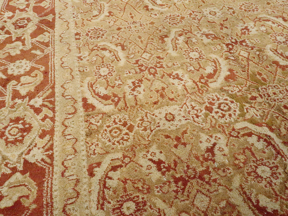 Antique Indian Agra Carpet, No.9273 - Staging