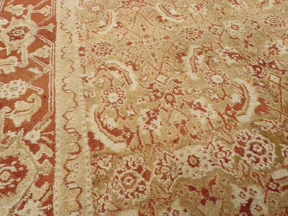Antique Indian Agra Carpet, No.9273 - Staging
