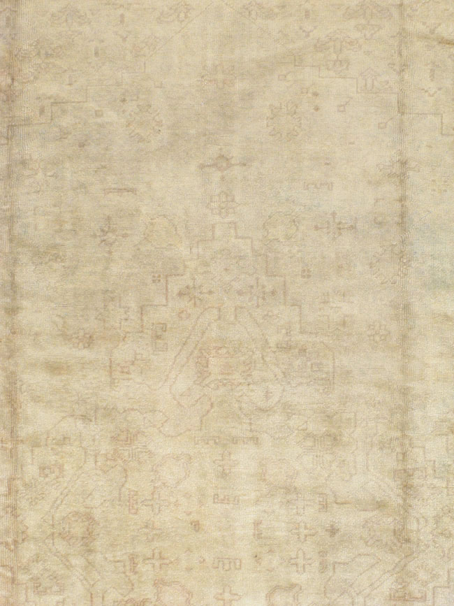 Antique Turkish Oushak Carpet, No.9277 - Staging
