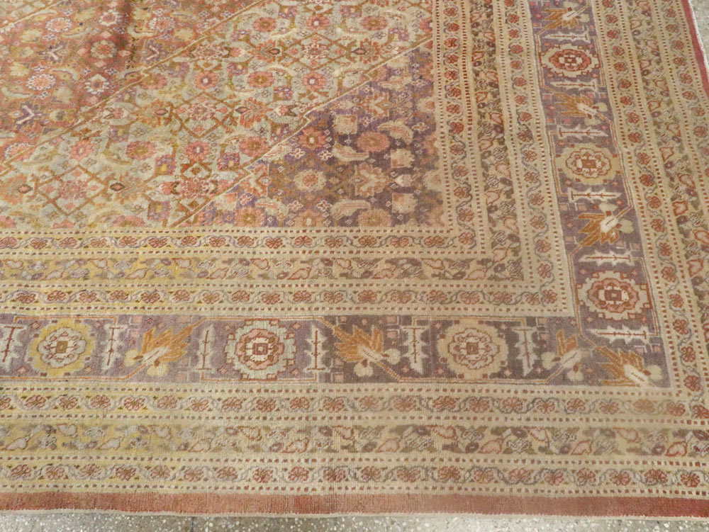 Antique Persian Tabriz Carpet, No.9284 - Staging