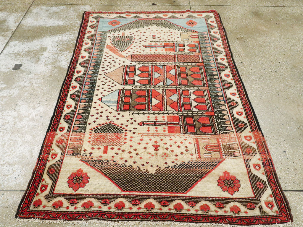 Vintage Turkish Anatolian Pictorial Rug, No.9315 - Staging