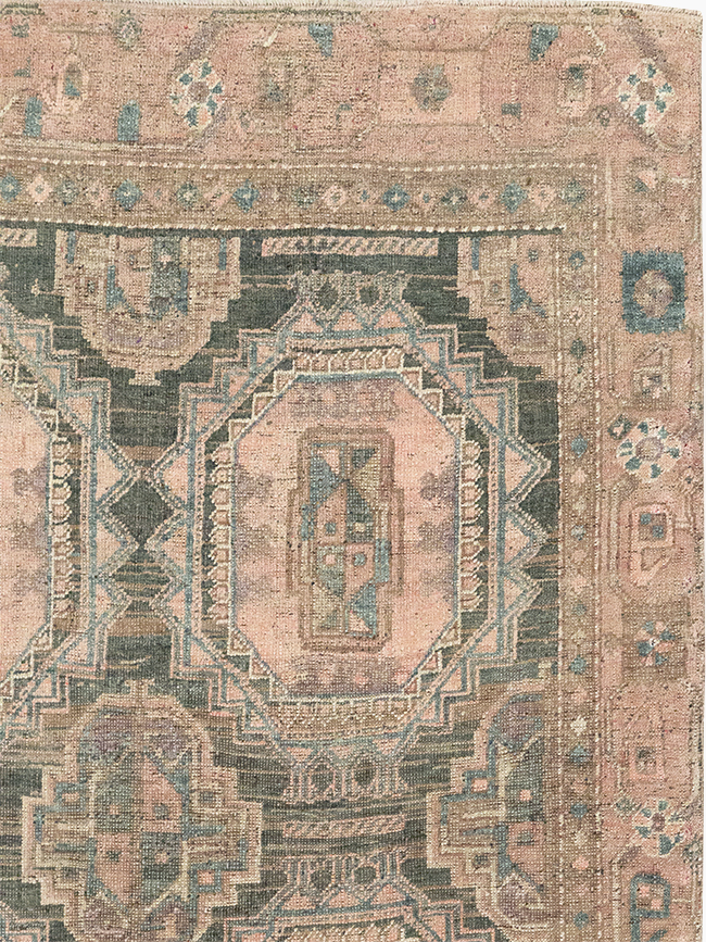 Antique Persian Kurd Bidjar Wide Gallery Runner, No.9328 - Staging