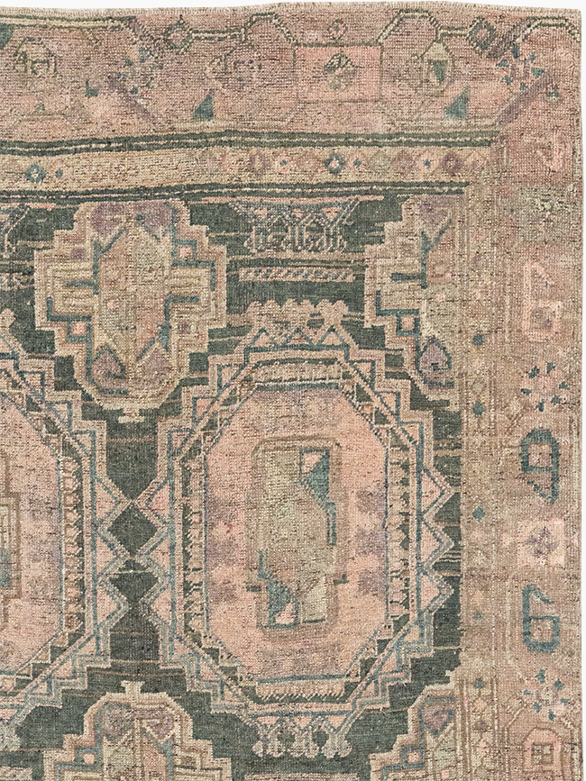Antique Persian Kurd Bidjar Wide Gallery Runner, No.9328 - Staging