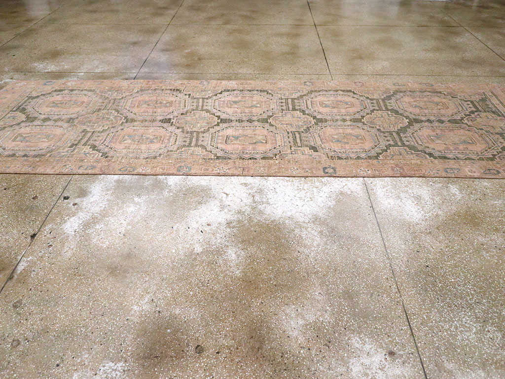 Antique Persian Kurd Bidjar Wide Gallery Runner, No.9328 - Staging