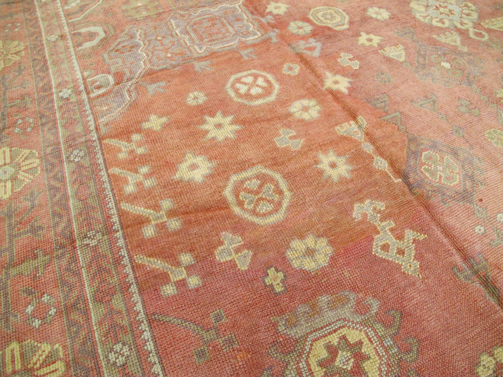 Antique Turkish Oushak Oversize Carpet, No.9335 - Staging