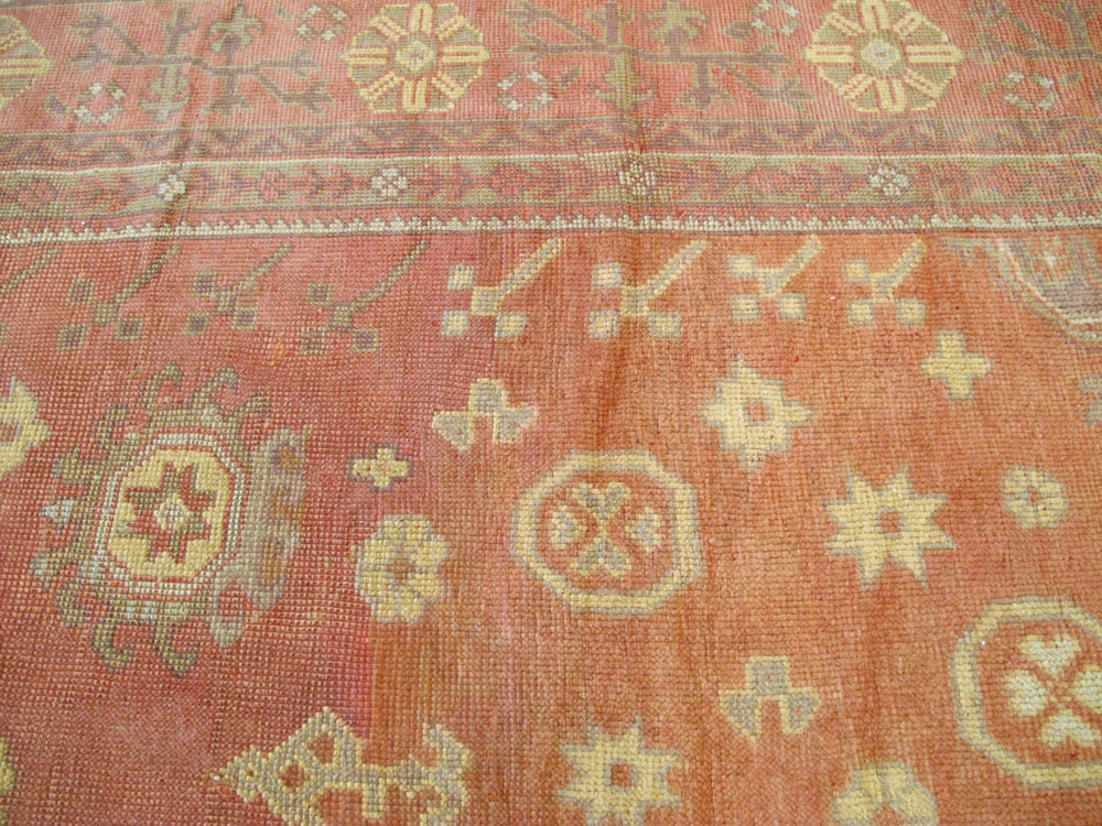 Antique Turkish Oushak Oversize Carpet, No.9335 - Staging