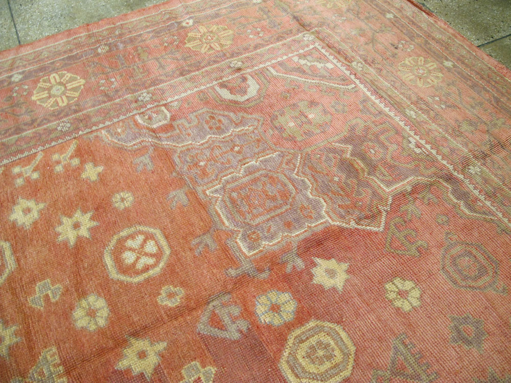Antique Turkish Oushak Oversize Carpet, No.9335 - Staging