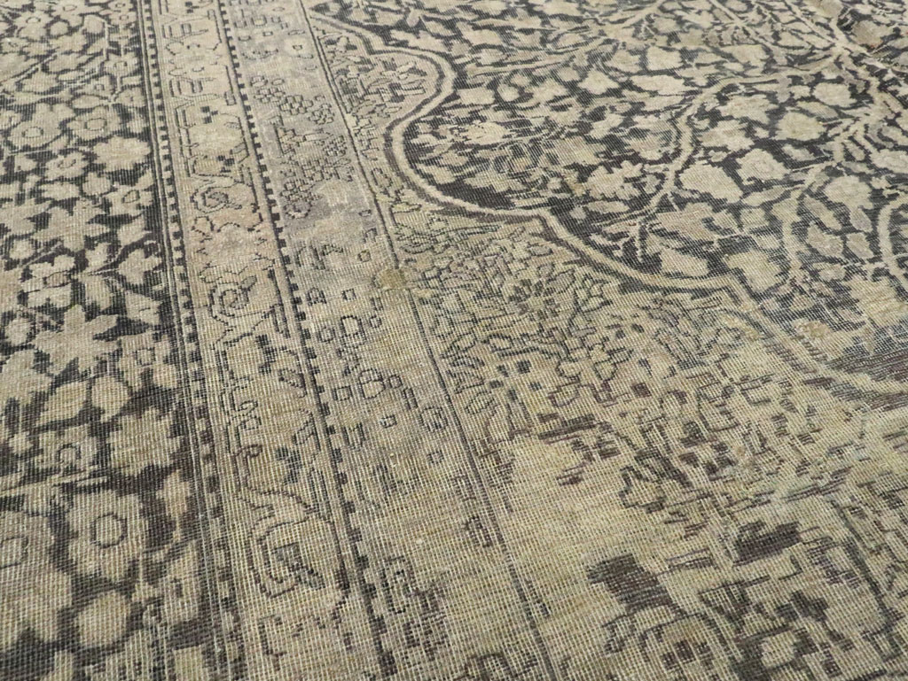 Antique Lavar Kerman Carpet, No.9397 - Staging