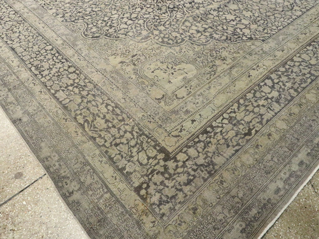 Antique Lavar Kerman Carpet, No.9397 - Staging