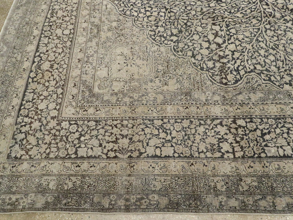 Antique Lavar Kerman Carpet, No.9397 - Staging
