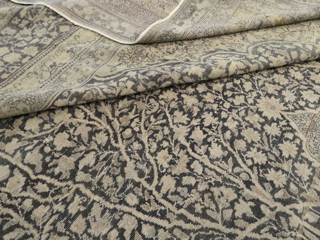 Antique Lavar Kerman Carpet, No.9397 - Staging