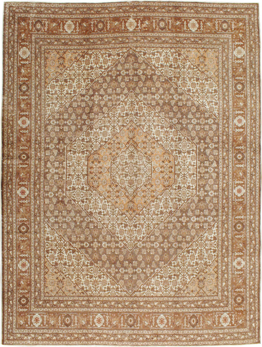 Antique Persian Tabriz Carpet, No.9405 - Staging