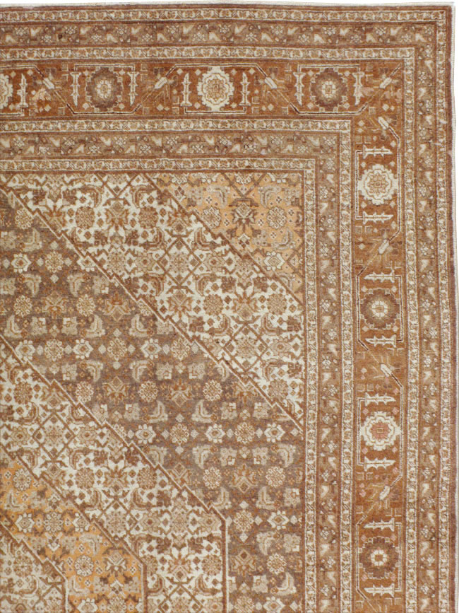 Antique Persian Tabriz Carpet, No.9405 - Staging