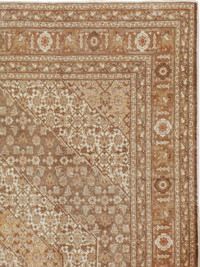 Antique Persian Tabriz Carpet, No.9405 - Staging