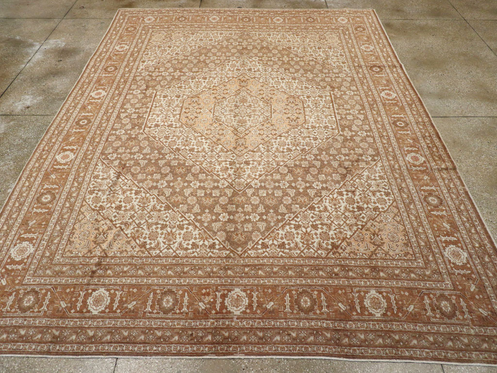 Antique Persian Tabriz Carpet, No.9405 - Staging