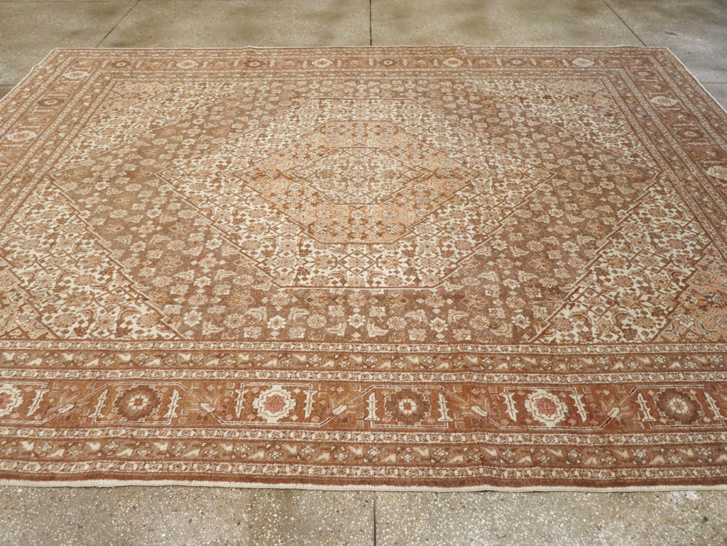 Antique Persian Tabriz Carpet, No.9405 - Staging