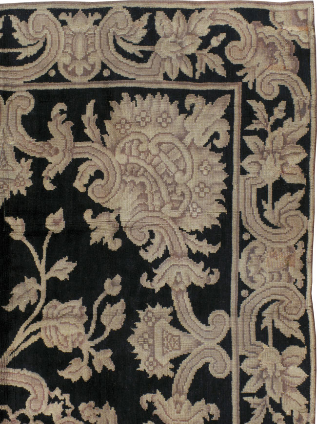 Antique French Savonnerie Room Size Carpet, No.9414 - Staging