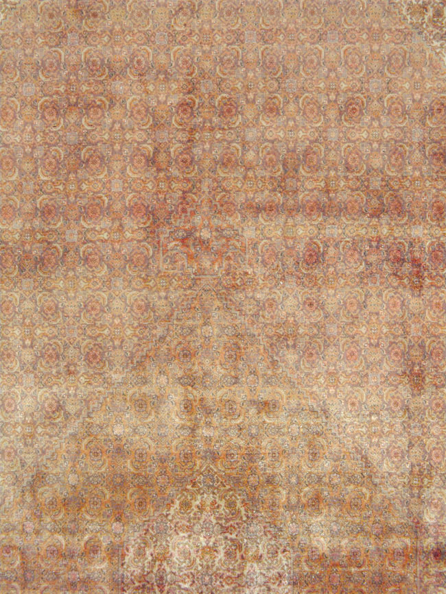 Vintage Persian Tabriz Carpet, No.9422 - Staging