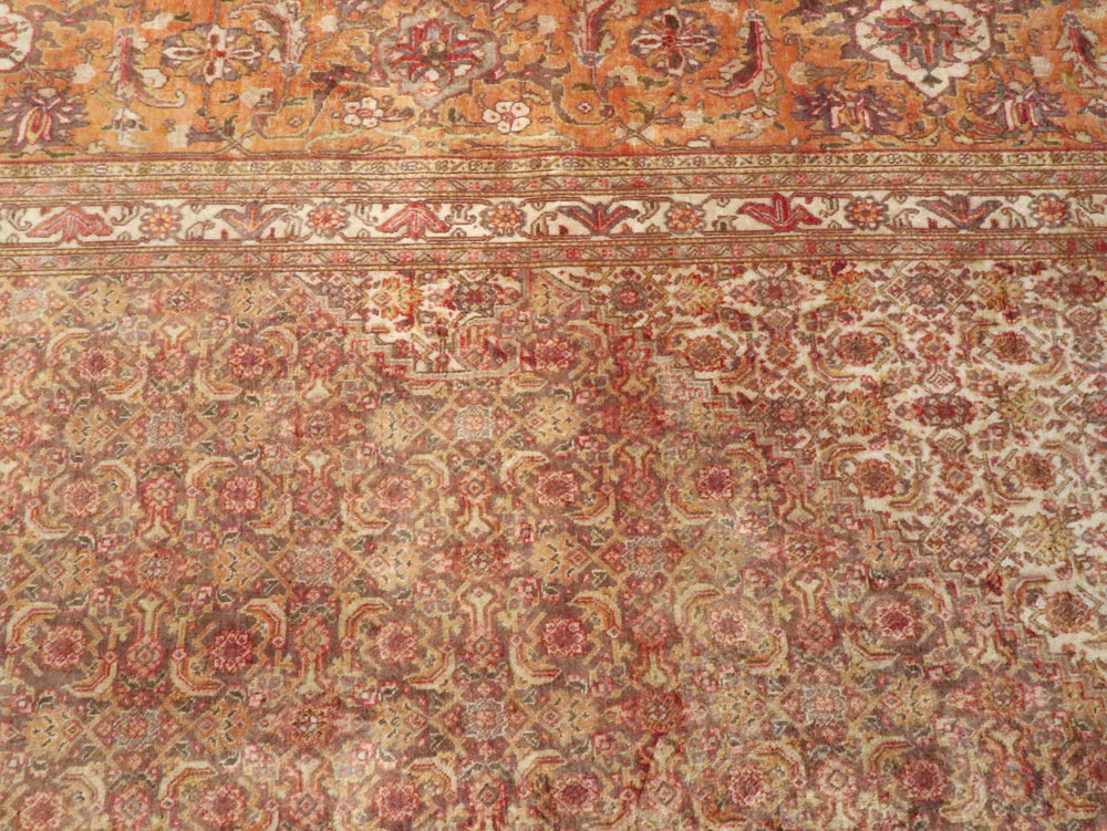 Vintage Persian Tabriz Carpet, No.9422 - Staging