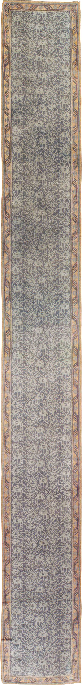 Antique Turkish Oushak Long Runner, No.9424 - Staging