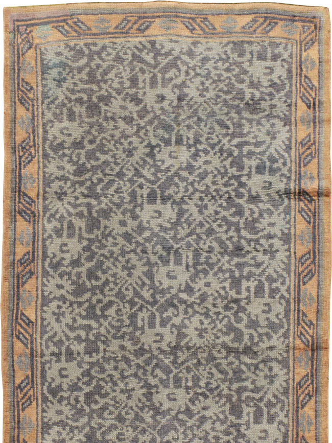 Antique Turkish Oushak Long Runner, No.9424 - Staging