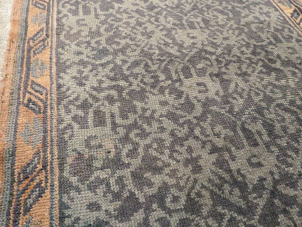 Antique Turkish Oushak Long Runner, No.9424 - Staging