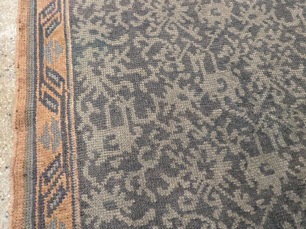 Antique Turkish Oushak Long Runner, No.9424 - Staging