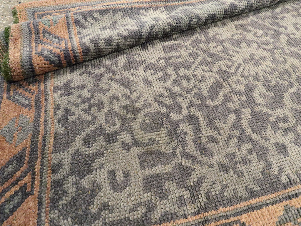 Antique Turkish Oushak Long Runner, No.9424 - Staging