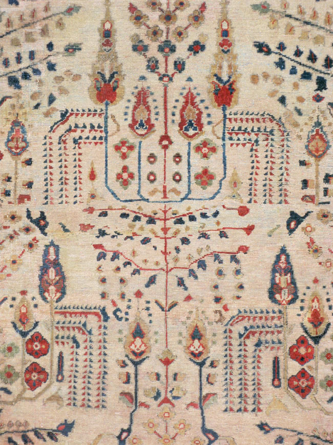 Antique Persian Mahal Carpet, No.9443 - Staging
