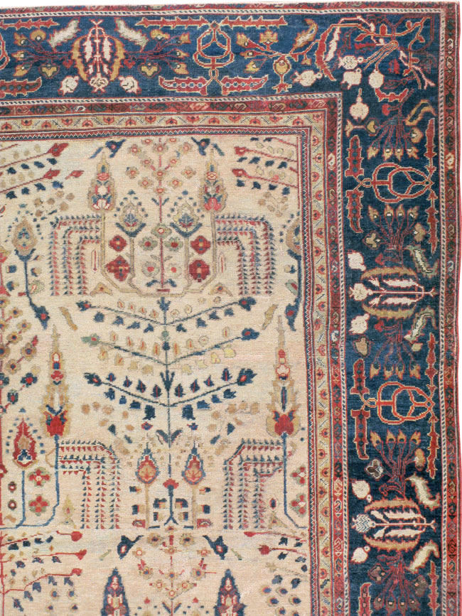 Antique Persian Mahal Carpet, No.9443 - Staging