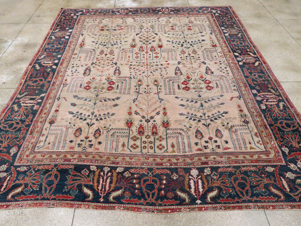 Antique Persian Mahal Carpet, No.9443 - Staging