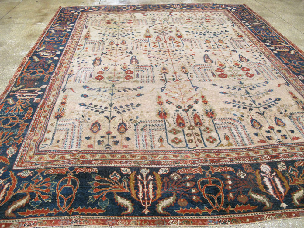 Antique Persian Mahal Carpet, No.9443 - Staging