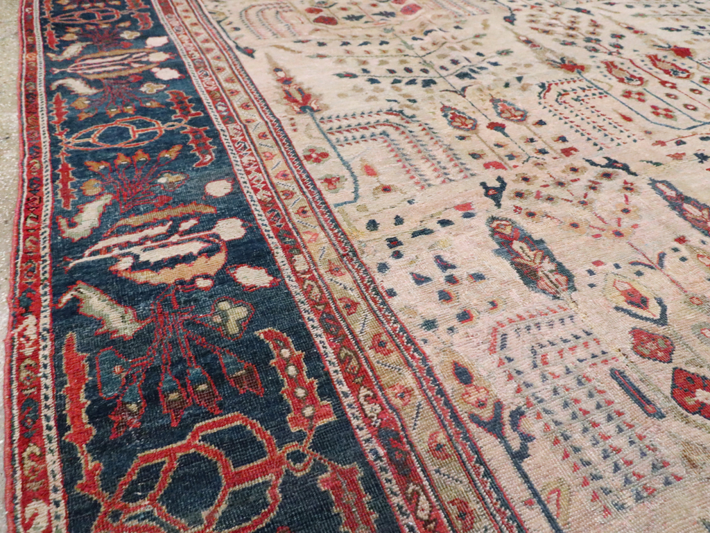 Antique Persian Mahal Carpet, No.9443 - Staging