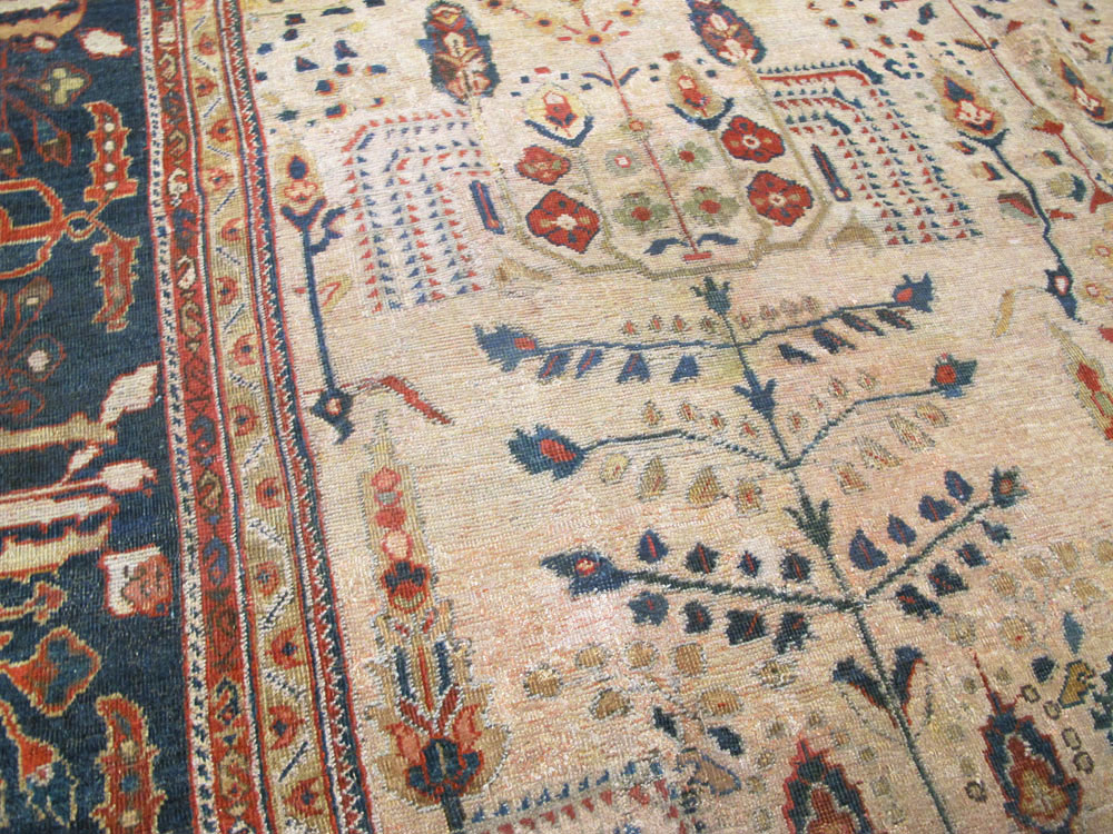 Antique Persian Mahal Carpet, No.9443 - Staging