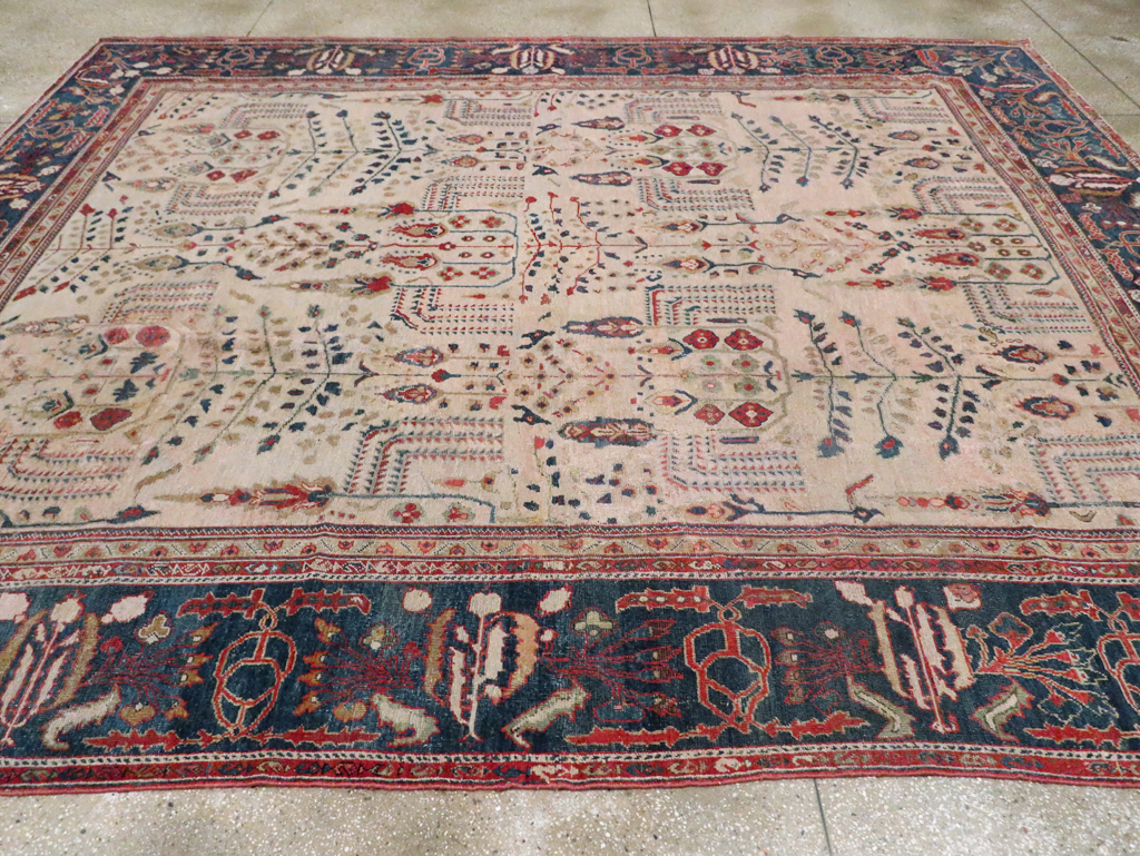 Antique Persian Mahal Carpet, No.9443 - Staging