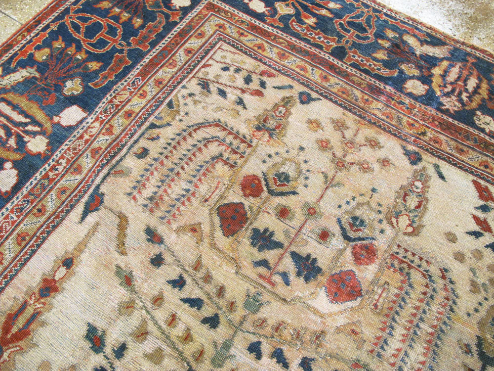 Antique Persian Mahal Carpet, No.9443 - Staging