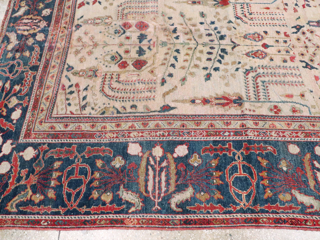 Antique Persian Mahal Carpet, No.9443 - Staging