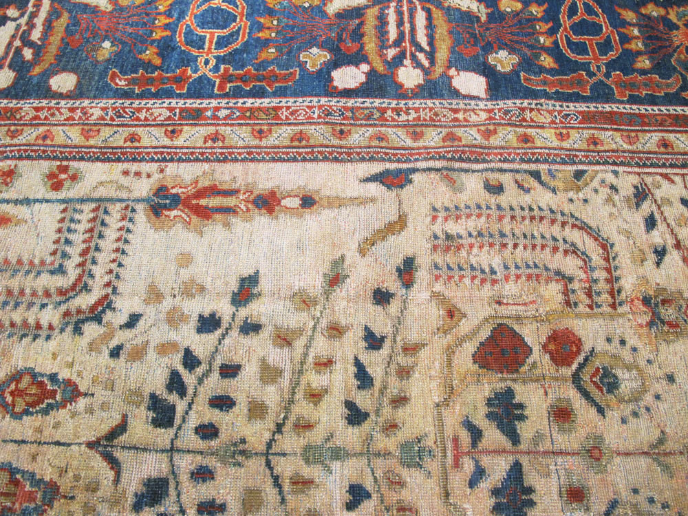 Antique Persian Mahal Carpet, No.9443 - Staging