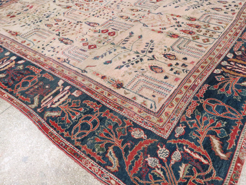 Antique Persian Mahal Carpet, No.9443 - Staging